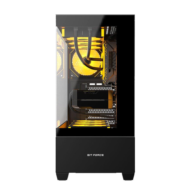 Bit Force SPARK ARGB-TG3 Midi Tower ARGB Gaming PC ATX kućište bez napajanja, crno - Slika 26