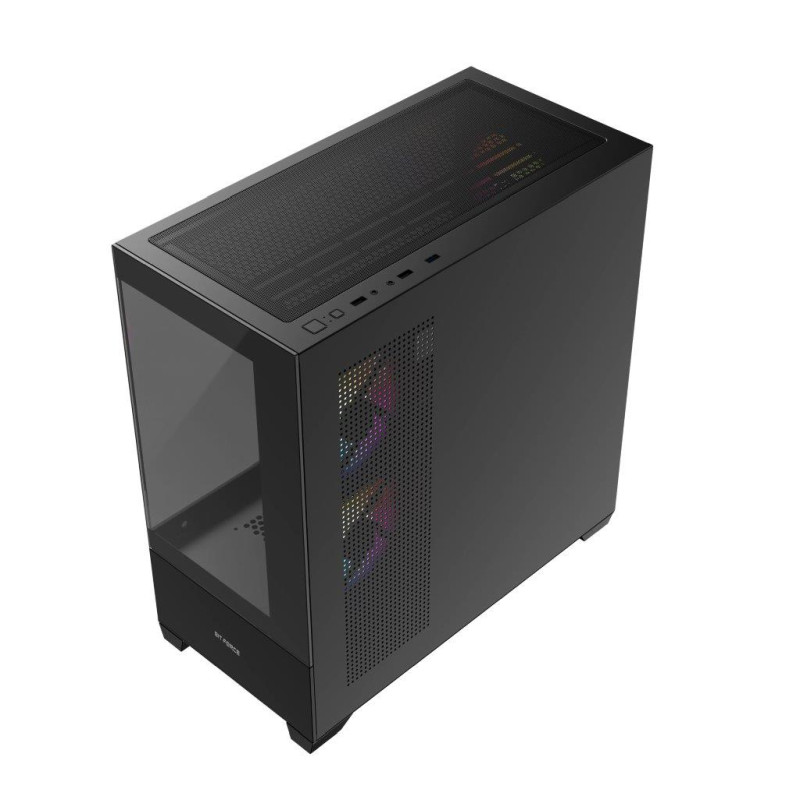 Bit Force SPARK ARGB-TG3 Midi Tower ARGB Gaming PC ATX kućište bez napajanja, crno - Slika 27