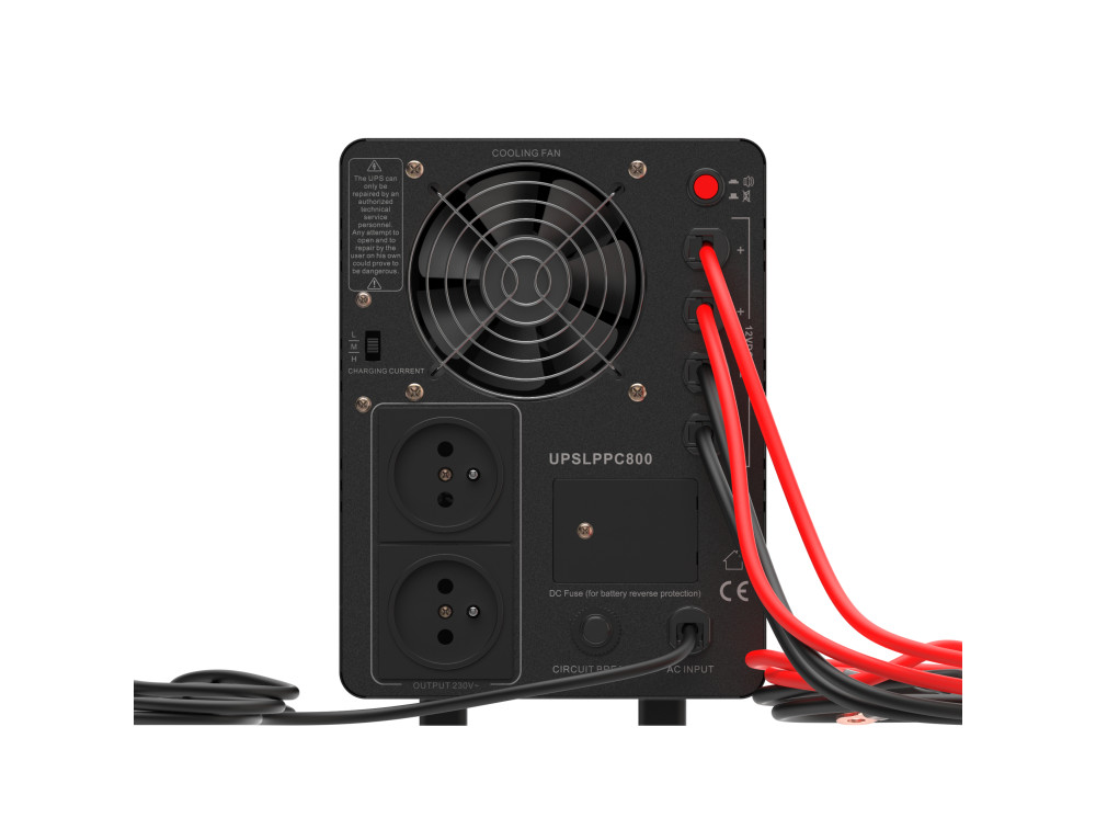Green Cell UPS (UPSLPPC800) 1200VA/800W, Pure Sinusoid, Line Interactive AVR, LCD - Slika 8