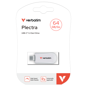 Verbatim Plectra USB-C Flash Drive 64GB, bijeli