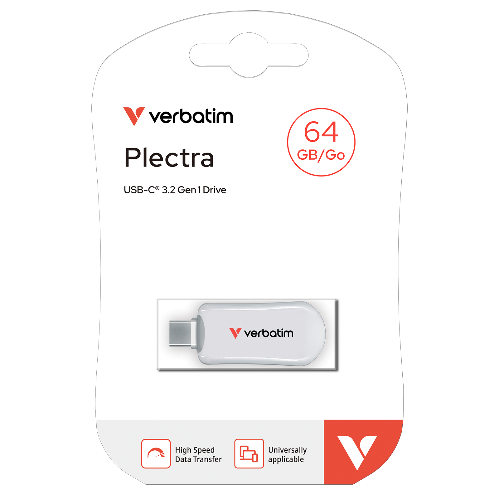 Verbatim Plectra USB-C Flash Drive 64GB, bijeli