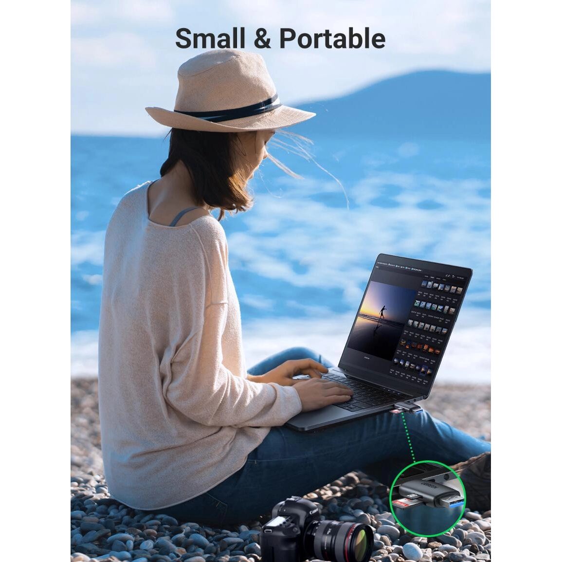 UGREEN čitač memorijskih kartica USB-C + A, TF/SD kartice, crni - Slika 3