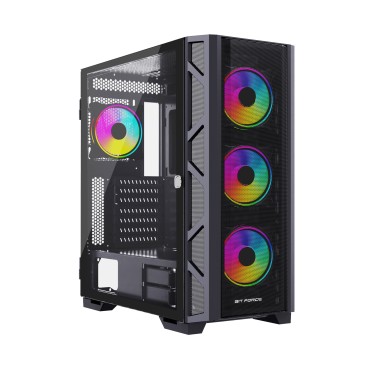 Bit Force GIANT ARGB-TMC4 Gaming E-ATX, Full-Tower kućište bez napajanja, crno