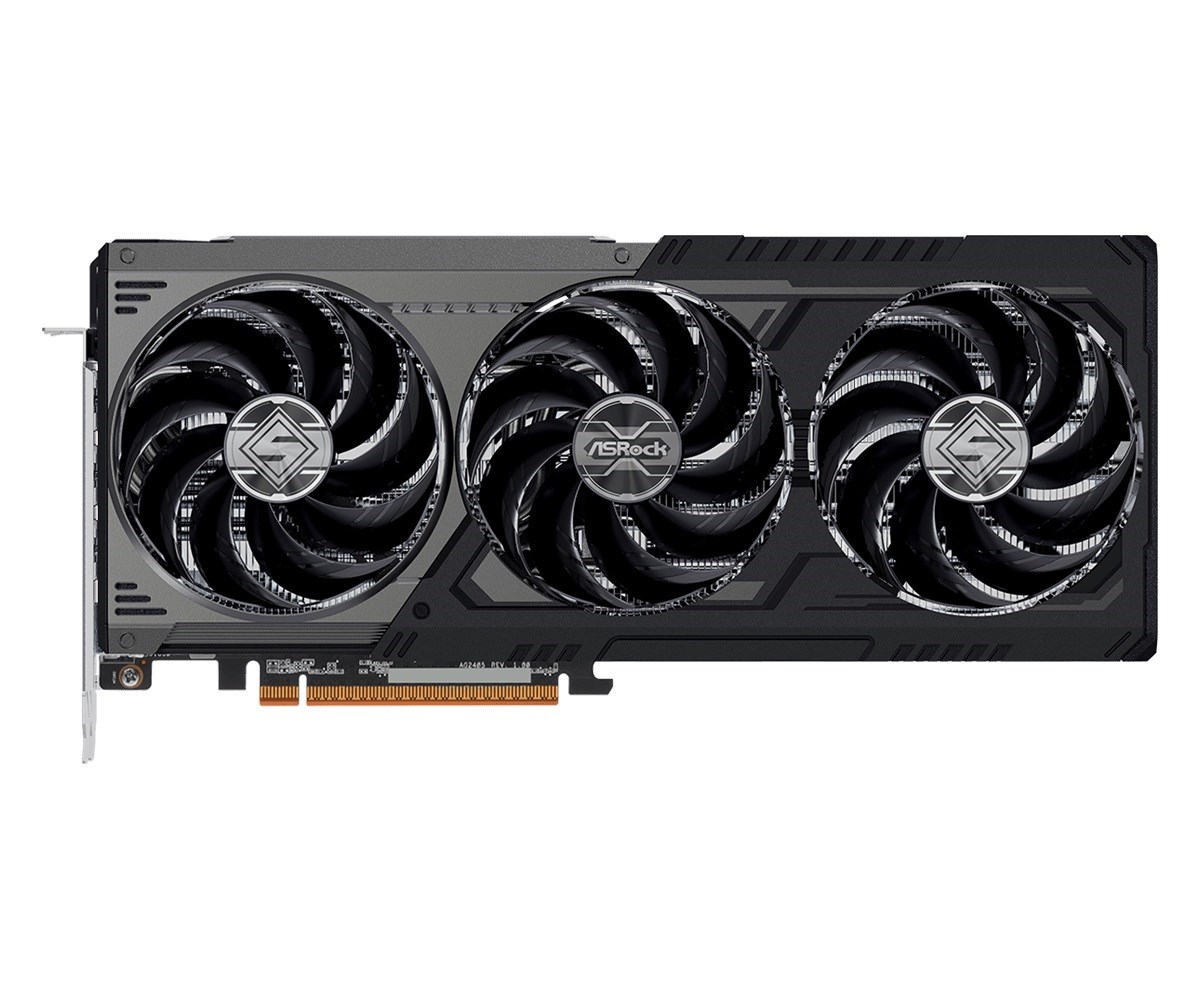 Asrock Radeon RX 9070 XT Steel Legend Dark 16GB GDDR6, PCIe 5.0×16, 1×HDMI/3×DP