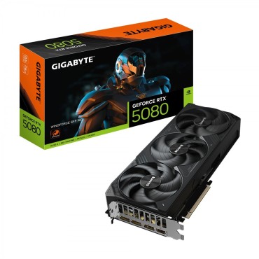 Gigabyte nVidia GeForce RTX 5080 WINDFORCE SFF 16GB GDDR7, PCI-E 5.0/256 bit, HDMI/3xDP