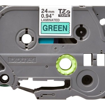 Brother TZE751 tape black/green 24mm 8m, TZE751