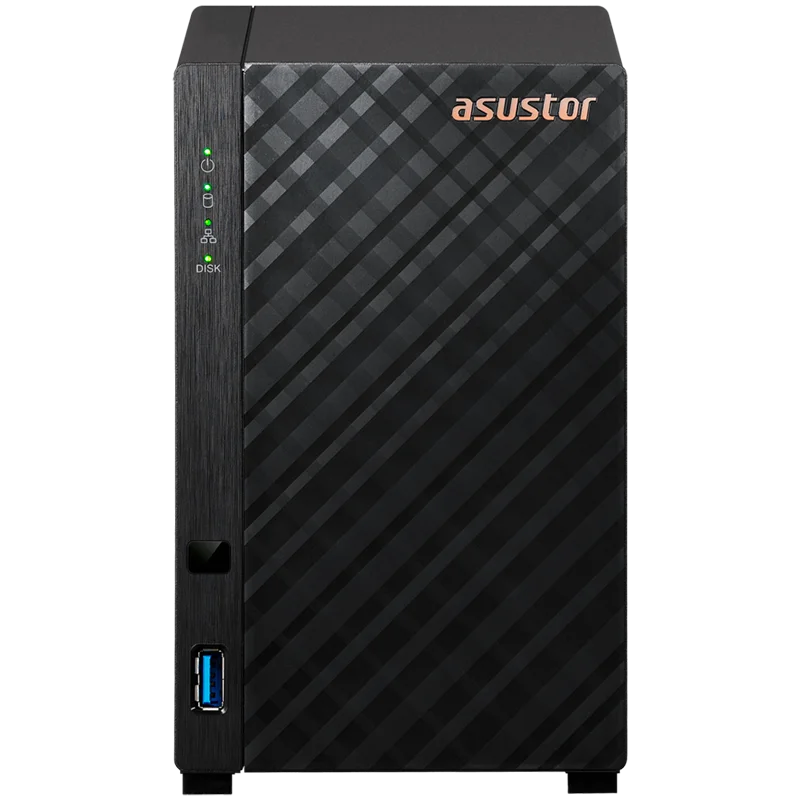 Asustor NAS AS1102TL Drivestor2 Lite 2x 3.5'' - 1x 1Gbe Realtek QuadCore RTD1619B 1.7GHz 1GB single PSU desktop, AS1102TL