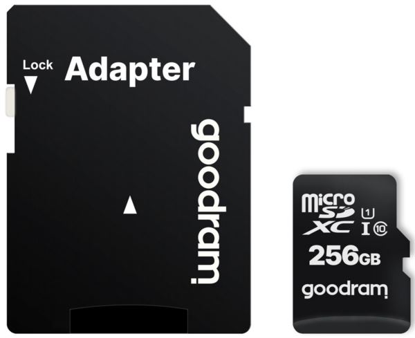 GoodRam M1AA 256 GB | Class 10 UHS I Adapter