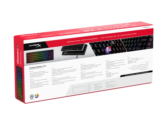 HP HyperX Origins 2 65 - Gaming Keyboard, B4QS3AA#ABA - Slika 6