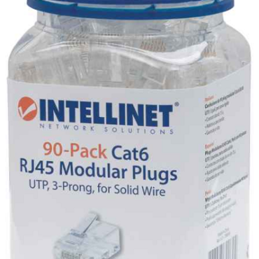 Intellinet konektor, UTP, CAT6, RJ45, 90 kom