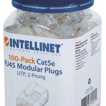 Intellinet konektor, UTP, CAT5e, RJ45, 100 kom