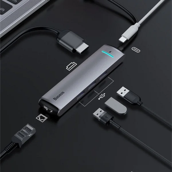 Usb Type C Docking Station Baseus 6v1