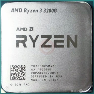 AMD Ryzen 3 3200G (3.6/4.0 GHz) Socket AM4, 6MB cache, 65W, Radeon Vega Graphics, tray