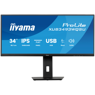 Monitor XUB3493WQSU-B6 34'' IPS Ultra wide flat screen with PIP, XUB3493WQSU-B6