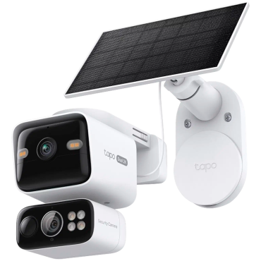 Tapo C645D Solar Powered Dual 2K Lens Pan/Tilt 360 Security Camera Kit, TAPO C645D KIT