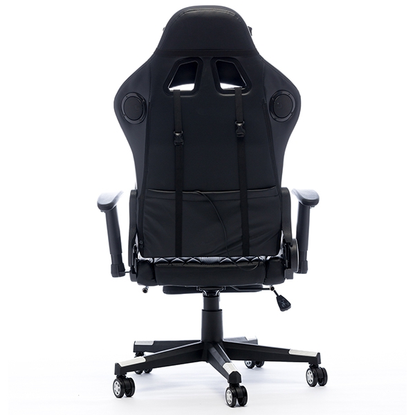 Gaming chair Bytezone CARBON, massage cushion / Bluetooth speakers (black) - Slika 6
