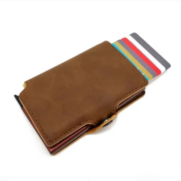 Ds009267 Kozni Novcanik S Rfid Zastitom 6 Kartica Light Brown
