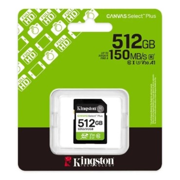 Kingston 512GB SDHC Canvas Select Plus Gen 3