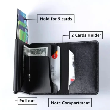 Kozni Novcanik S Rfid Zastitom Black Special