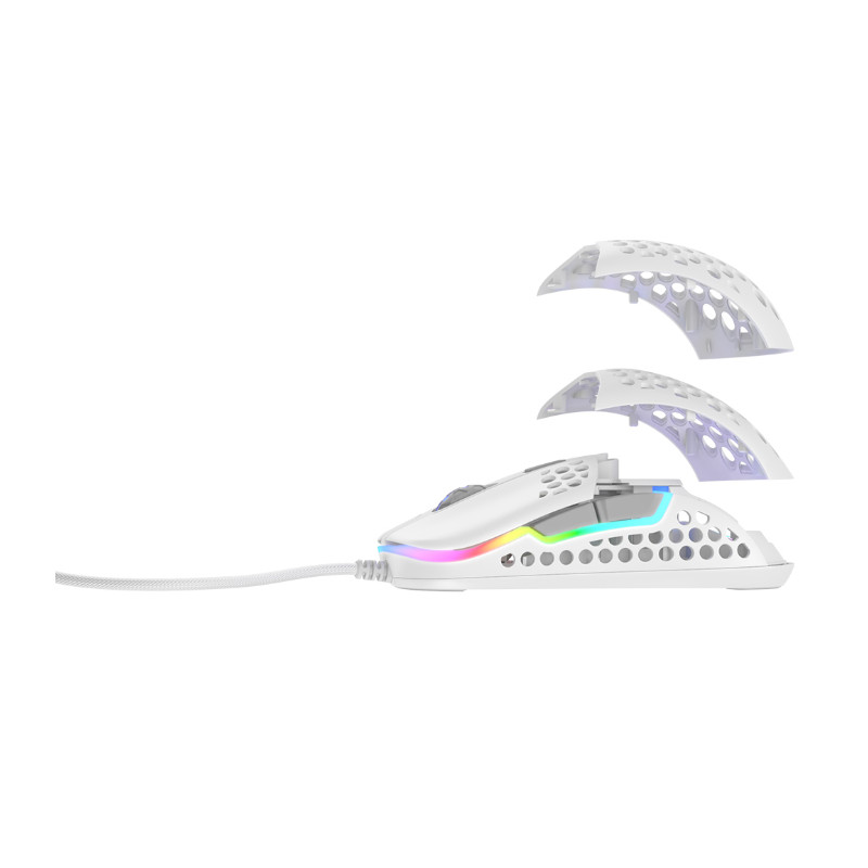 Cherry XTRFY M42 optički RGB igraći miš, 16000 cpi, USB, bijeli - Slika 2