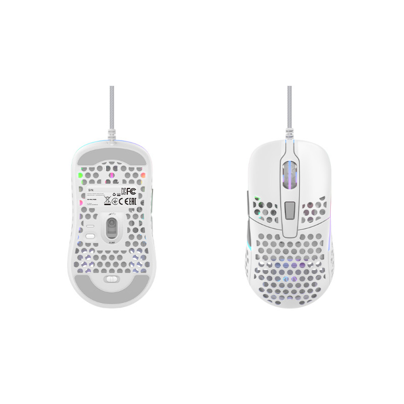 Cherry XTRFY M42 optički RGB igraći miš, 16000 cpi, USB, bijeli - Slika 3
