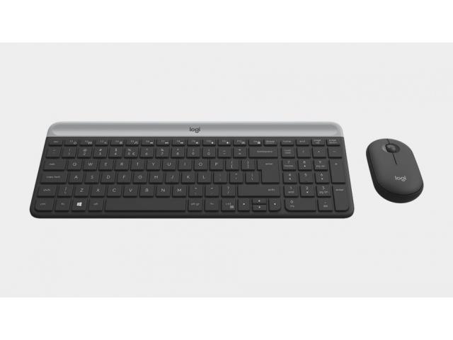 Logitech MK470 Slim bežična tipkovnica+miš, USB, crna (920-009264) - Slika 2