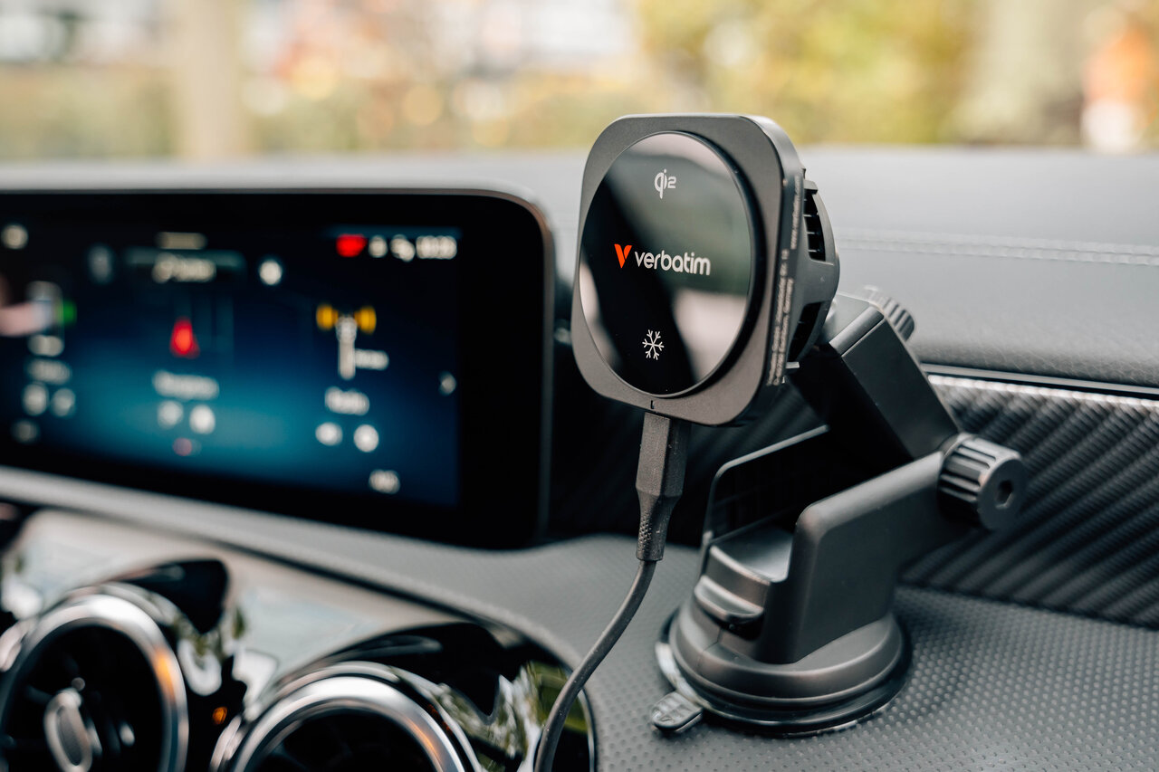 Verbatim Charge 'n' Drive Qi2 magnetski bežični auto punjač - Slika 2