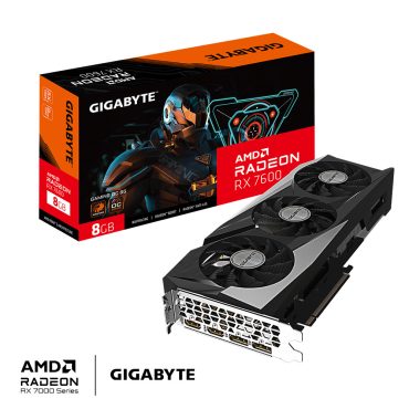 Gigabyte AMD Radeon RX 7600 Gaming OC 8GB GDDR6/128-bit, PCIe 4.0, 2× HDMI/2× DP