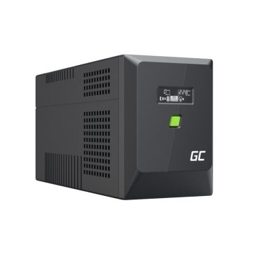 Green Cell UPS (UPSLP1050) 1500VA/1050W, Pure sine wave, Line Interactive AVR, PowerProof with LCD
