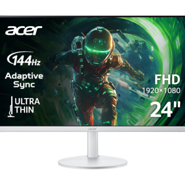 Monitor Acer SA243 23.8" IPS, 144Hz, HDMI, VGA, bijeli