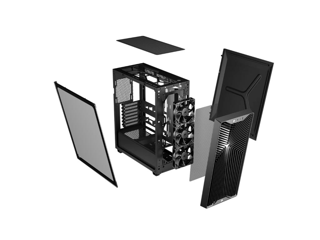 KUĆIŠTE Corsair 3200D, BlackMid-Tower Performance Case - Slika 3