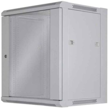 Intellinet 19" Wallmount Cabinet, 12U, 450 mm (17.7 in.) Depth, Gray