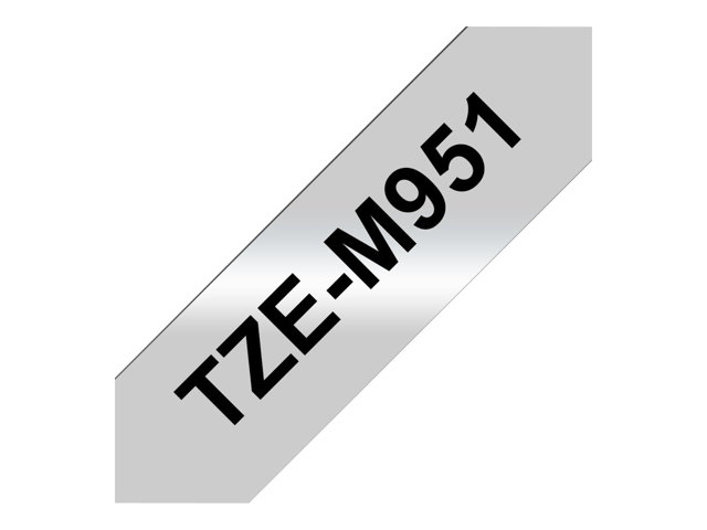 Brother TZEM951 black/silver 12mm 8m, TZEM951 - Slika 3