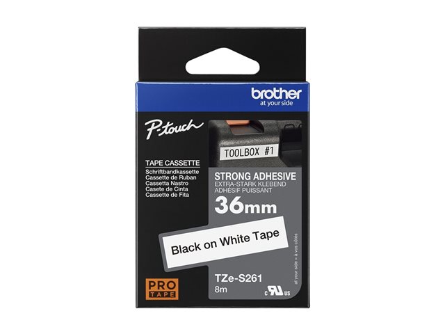 Brother TZES261 strong bk/wh 36mm 8m, TZES261 - Slika 2