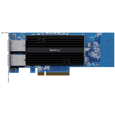 Dual-port 10GbE 10GBASE-T add-in card for Synology systems, E10G30-T2