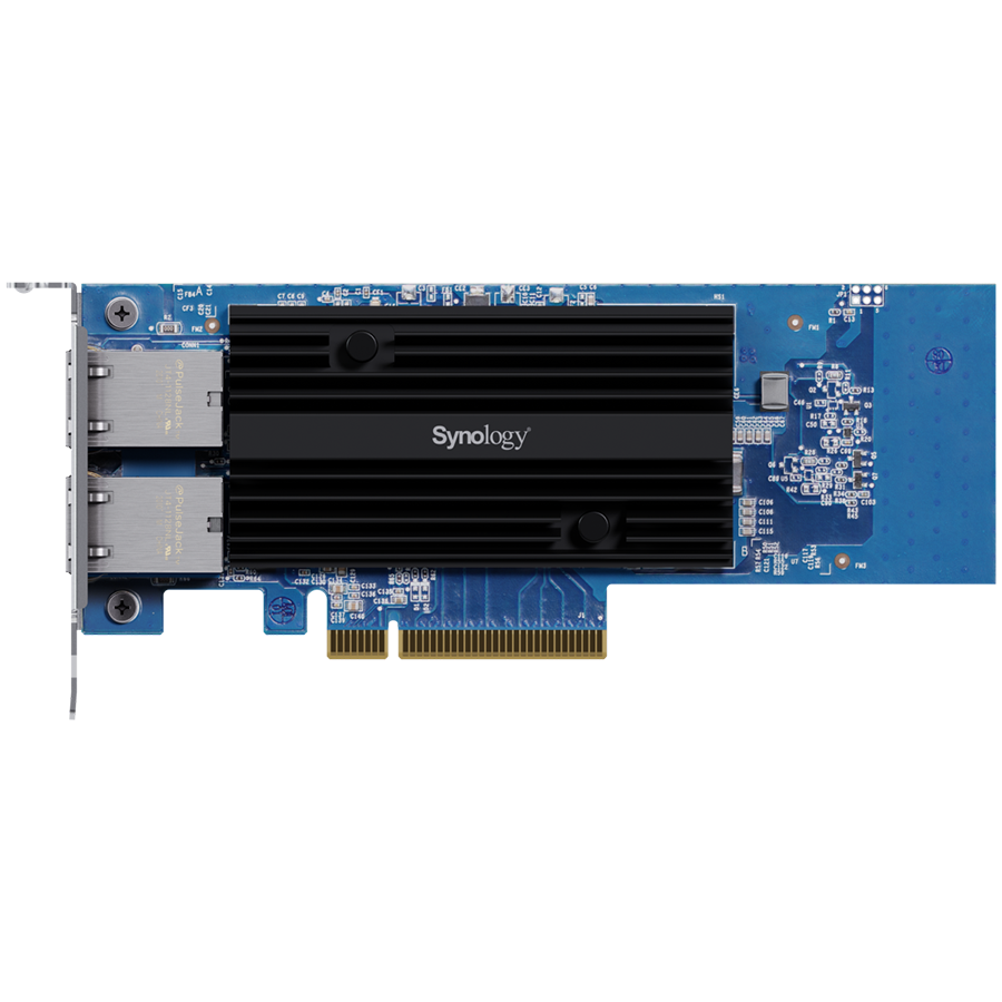 Dual-port 10GbE 10GBASE-T add-in card for Synology systems, E10G30-T2