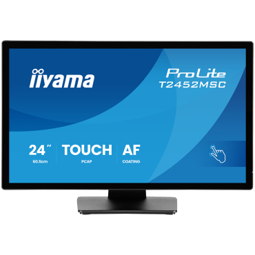 Monitor Iiyama LED T2452MSC-B2 24" DeepContrast PCAP+ 10pt touchscreen 1920x1080 120Hz 400cd 5ms HDMI DP landscape, T2452MSC-B2