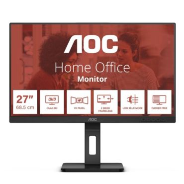 Monitor AOC LCD 27" QHD, 4ms, 16:9, DP