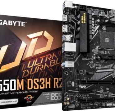 Gigabyte B550M-DS3H R2, AM4, S3, U3, mATX