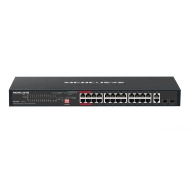 Mercusys 28-Port Gigabit Rackmount Switch with 24-Port PoE