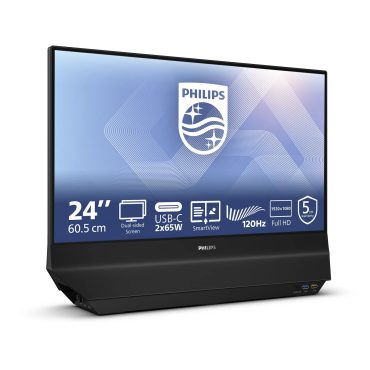 Monitor Philips 24B2D5300 24", 2xHDMI, 2xUSB-C, 120Hz, DUO