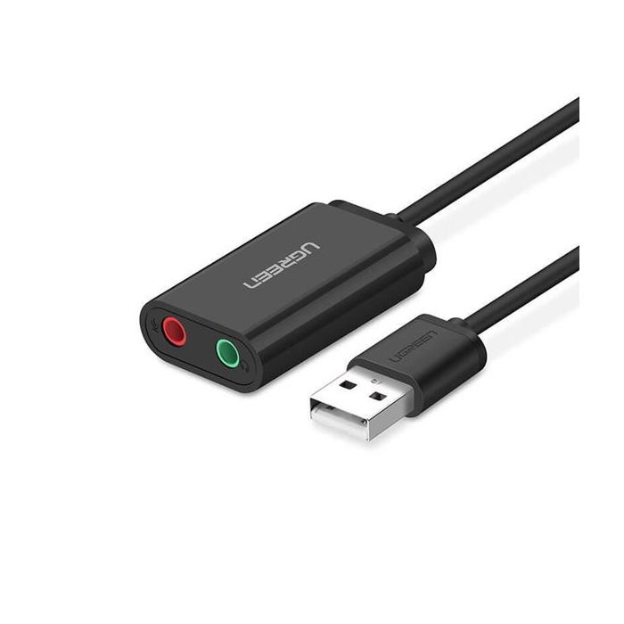 UGREEN adapter USB-A na 3.5mm, crni, 15cm - Slika 3