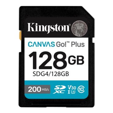 Kingston 128GB SDXC Canvas Go Plus Gen4, SDG4/128GB