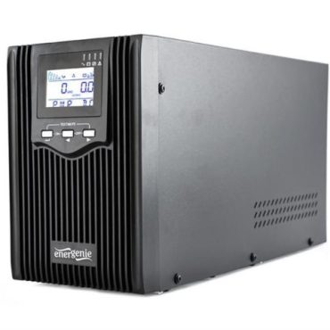 Gembird 2000 VA pure sine wave UPS, LCD display, 2 x Schuko 3 x C13 outputs, USB, black