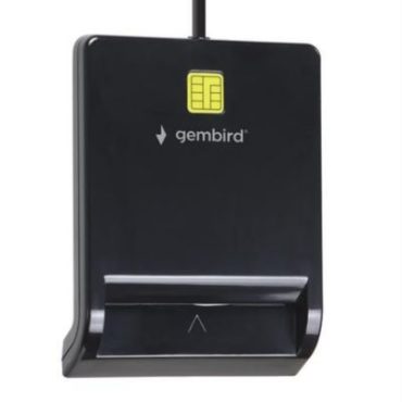 Gembird USB smart card reader, black