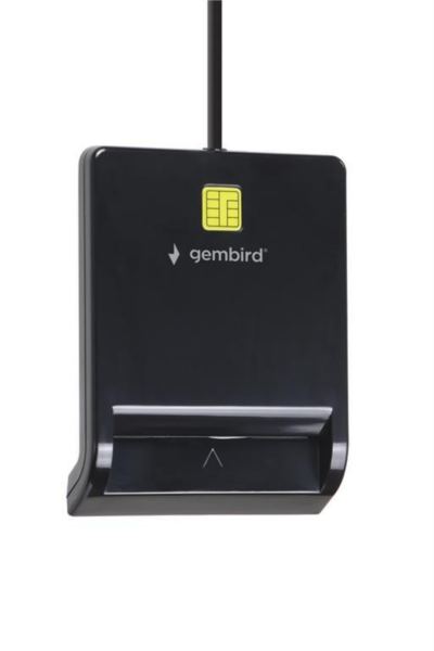 Gembird USB smart card reader, black