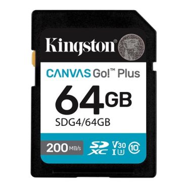 Kingston 64GB SDXC Canvas Go Plus Gen4, SDG4/64GB