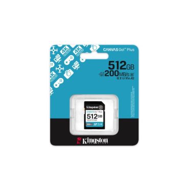 Kingston Canvas Go! Plus SD, R200MB, 512GB